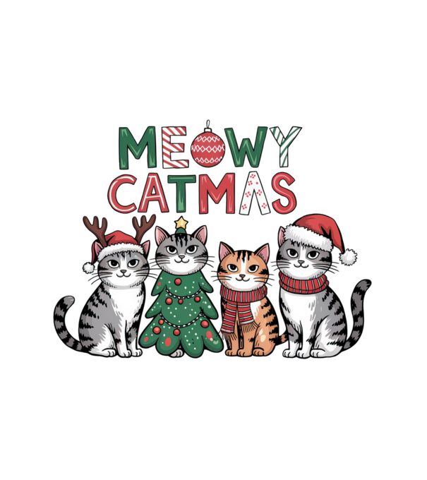 Catmas minta fehér pólón