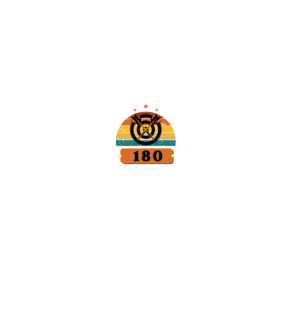 Darts 180 minta farmerkék pólón