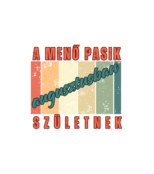 Szülinap menő pasi aug minta fehér pólón
