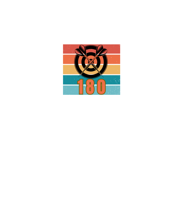 darts 180 minta fekete pólón
