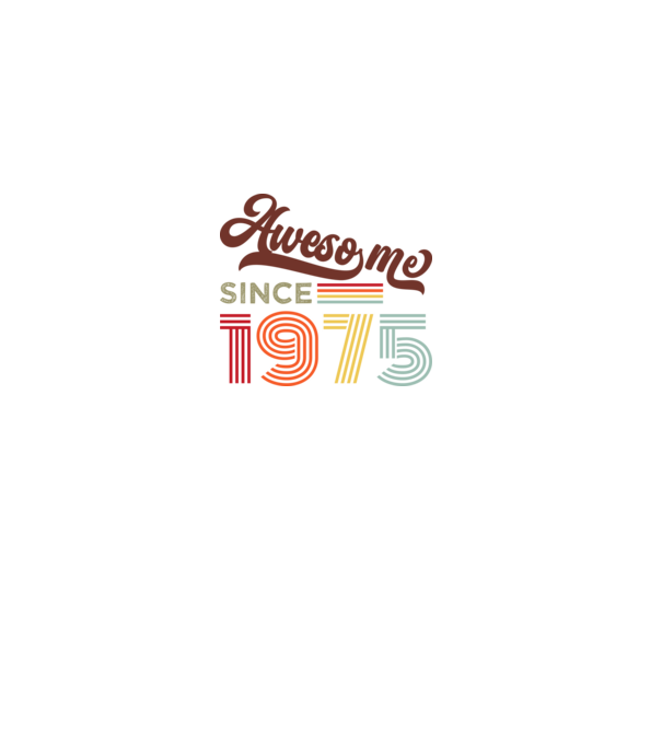 Nagyszerű 1975 óta minta fekete pólón