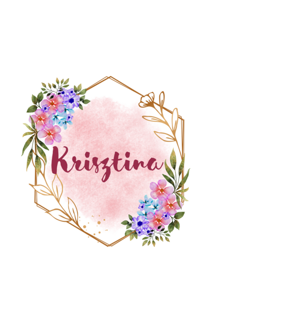 Krisztina minta fekete pólón