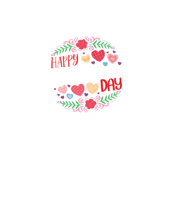 Happy Valentin's Day minta fekete pólón