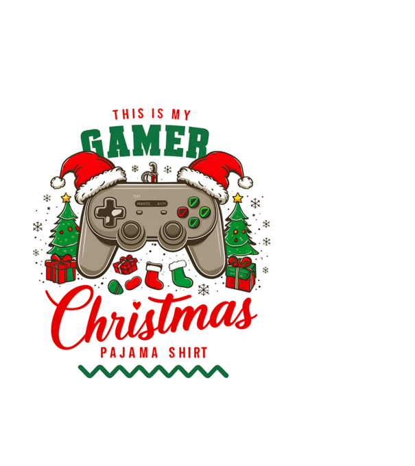Gamer pajama (2) minta fekete pólón