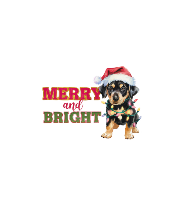 Merry and bright minta fehér pólón