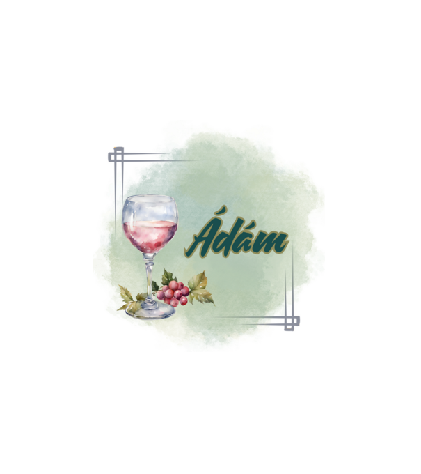 Ádám minta fehér pólón