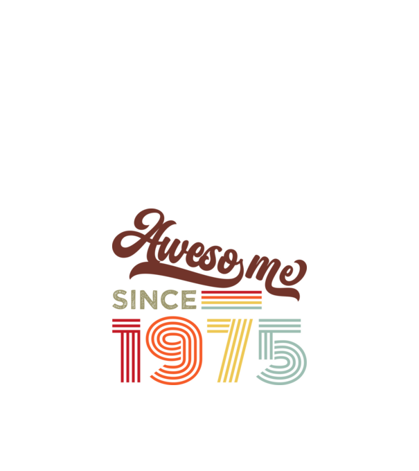 Nagyszerű 1975 óta minta fekete pólón