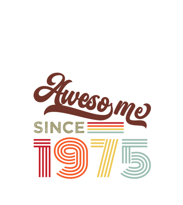 Nagyszerű 1975 óta minta fekete pólón