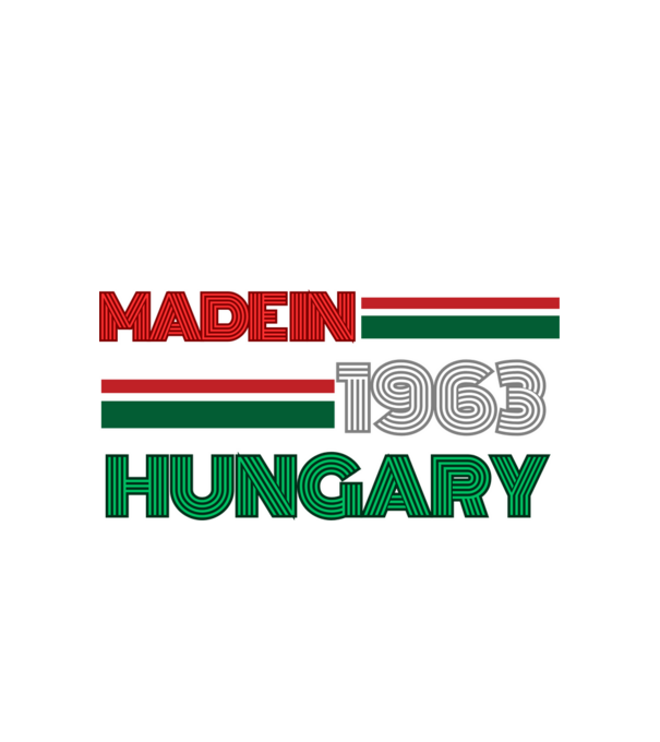 Szülinap retro 63 piros fehér zöld (3) minta fehér pólón