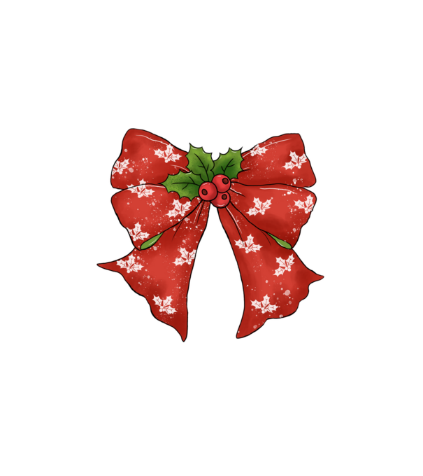 Christmas bow minta fehér pólón