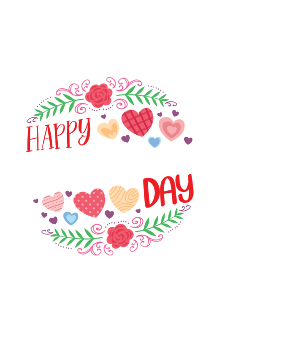 Happy Valentin's Day minta fekete pólón
