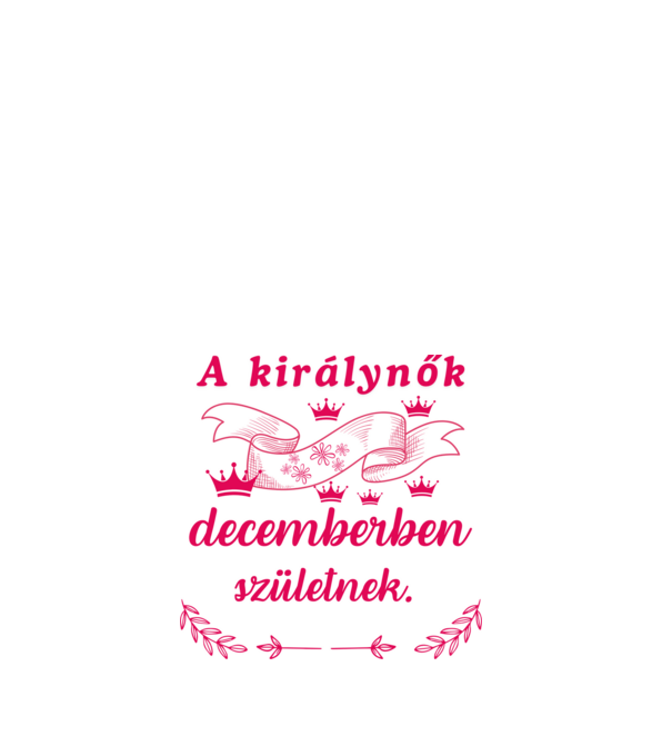 Szülinap királynők szalag pink minta fehér pólón