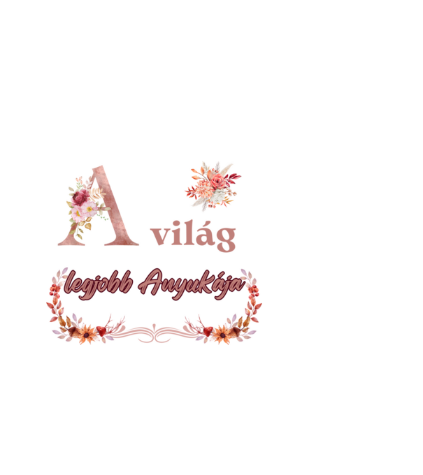 A világ legjobb Anyukája minta világoskék pólón