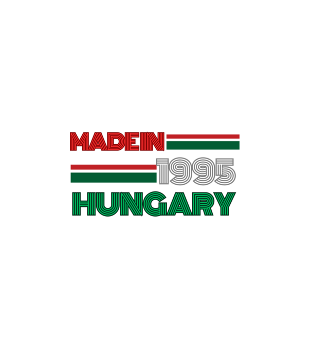 Szülinap retro 1995 minta fekete pólón
