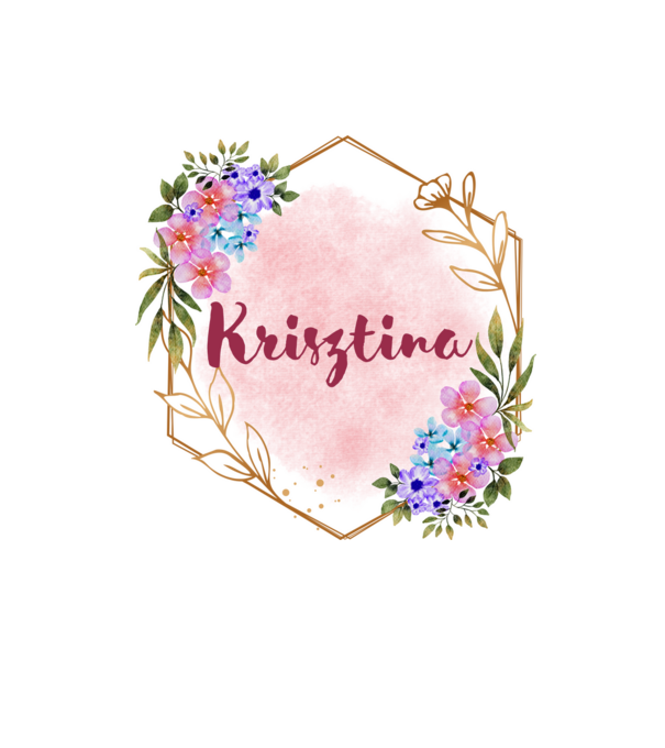 Krisztina minta homokszín pólón
