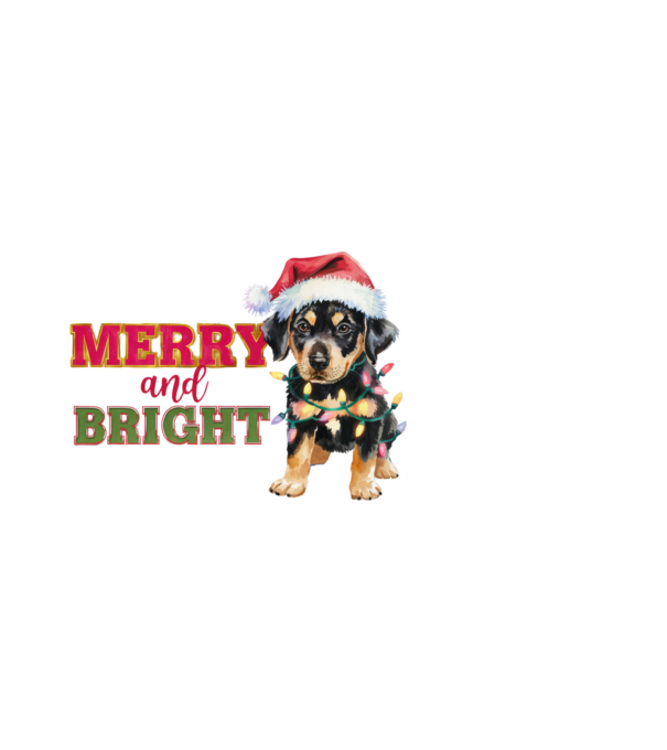 Merry and bright minta fekete pólón