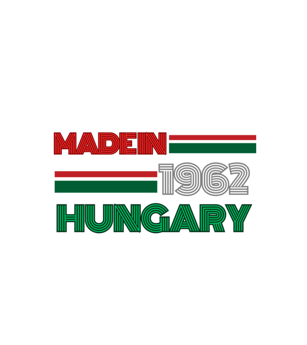 Szülinap retro 62piros fehér zöld (2) minta fekete pólón