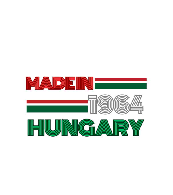 Szülinap retro 64 piros fehér zöld minta fehér pólón