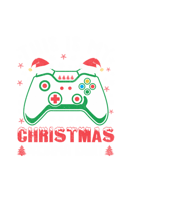 Karácsonyi gamer minta. minta fekete pólón