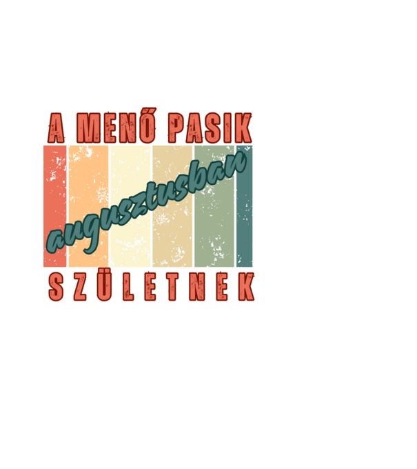 Szülinap menő pasi aug minta fekete pólón