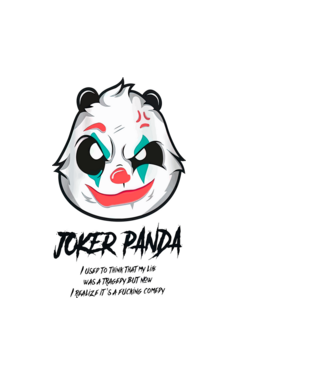 Joker minta fehér pólón