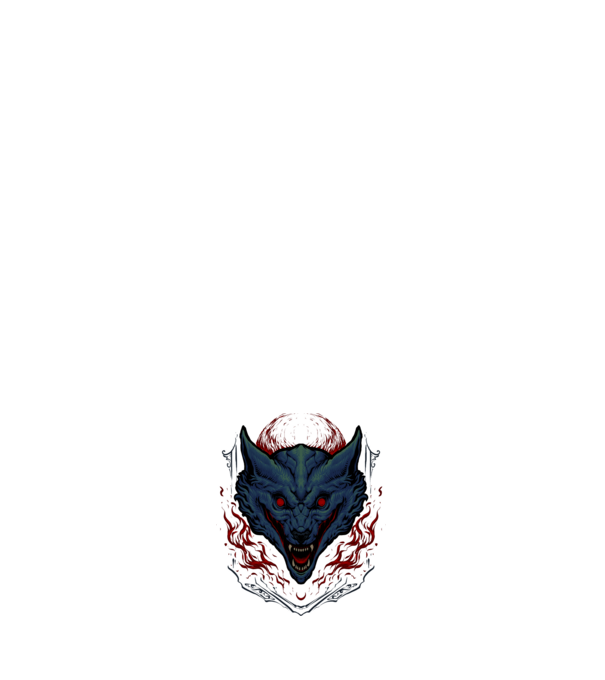 Wolf minta sötétkék pólón