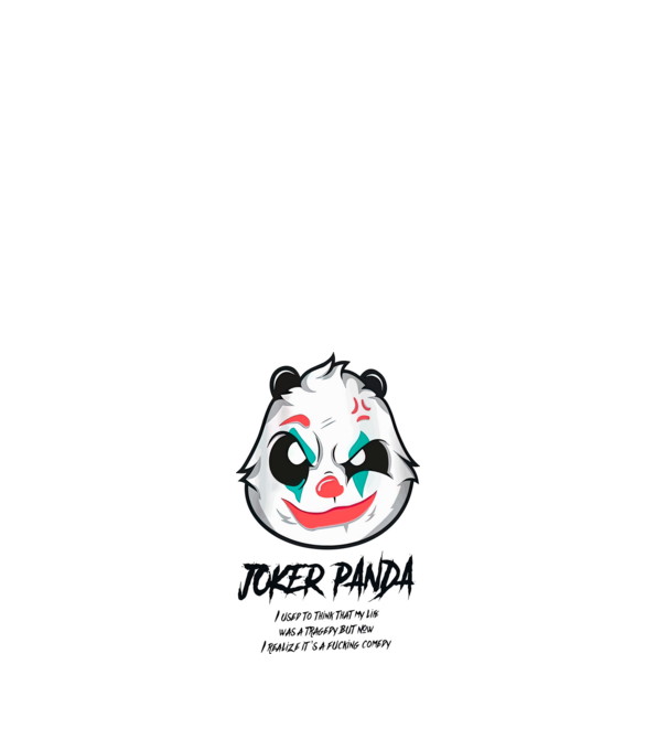 Joker minta fehér pólón