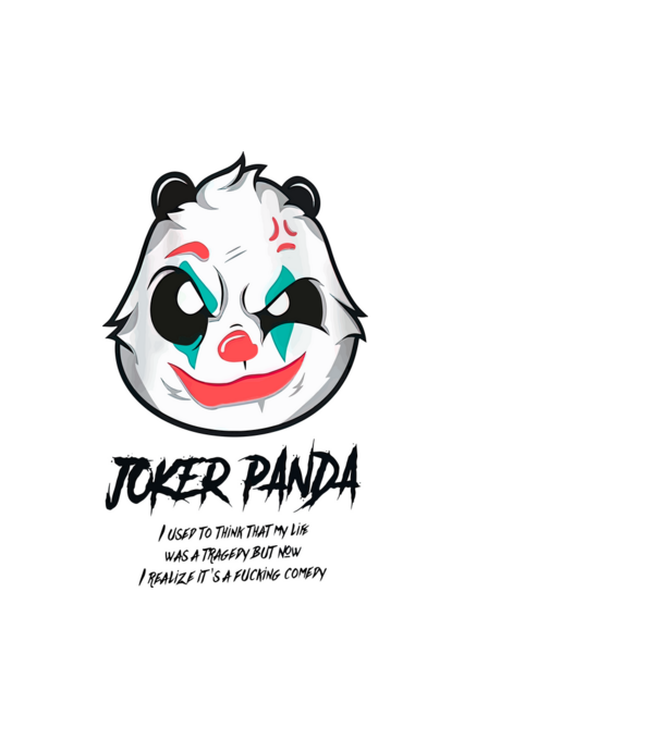 Joker minta fehér pólón