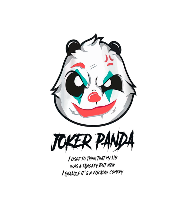Joker minta fehér pólón