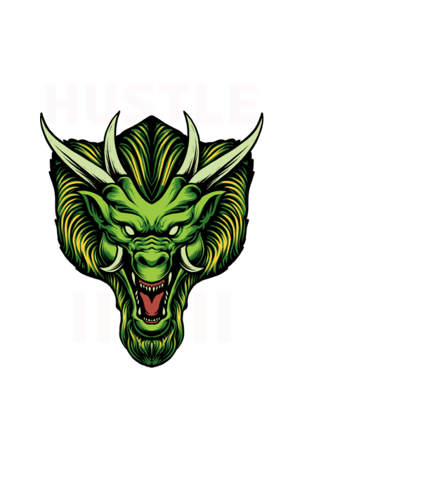Dragon minta fekete pólón
