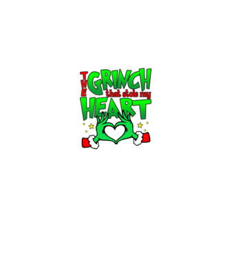 The grinch that stole my heart  minta fekete pólón