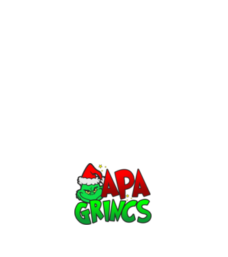 Apa grincs minta fehér pólón