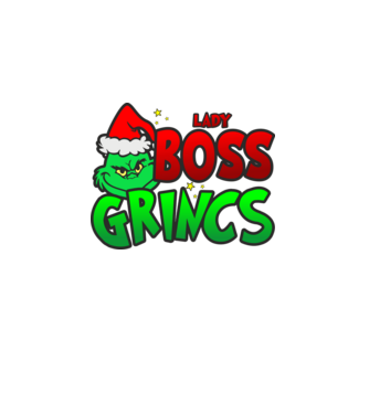 Lady Boss Grincs minta fekete pólón