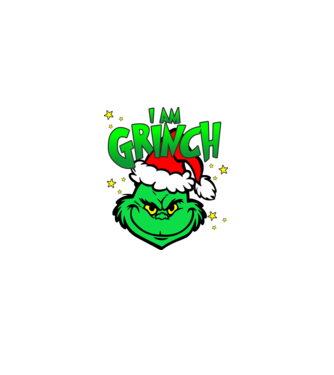 I am Grinch minta fekete pólón