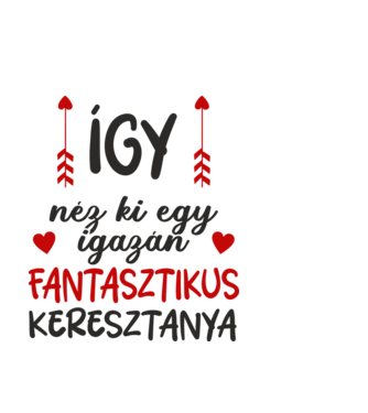 Így néz ki egy igazán fantasztikus keresztanya minta világoskék pólón