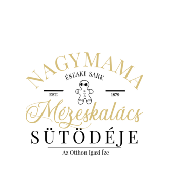Nagymama mézeskalács sütödéje minta fehér pólón