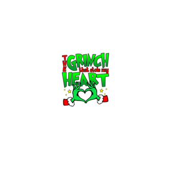 The grinch that stole my heart  minta királykék pólón