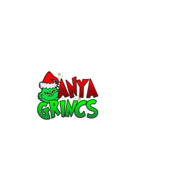 Anya grincs minta fekete pólón