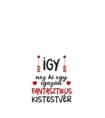 így néz ki egy igazán fantasztikus kistestvér minta fehér pólón