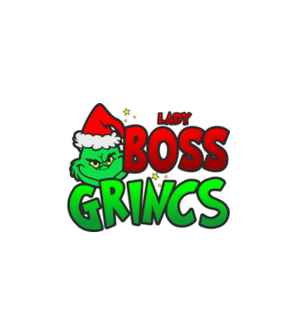 Lady Boss Grincs minta fekete pólón