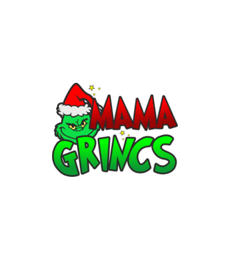 Mama grincs minta fekete pólón