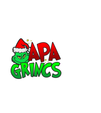 Apa grincs minta fehér pólón