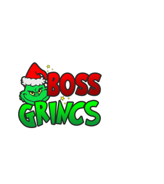 Boss Grincs minta fekete pólón