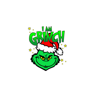 I am Grinch minta fekete pólón