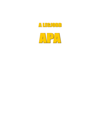 A legjobb bónusz apa minta fekete pólón