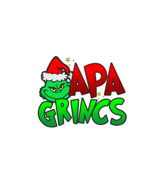 Apa grincs minta fehér pólón