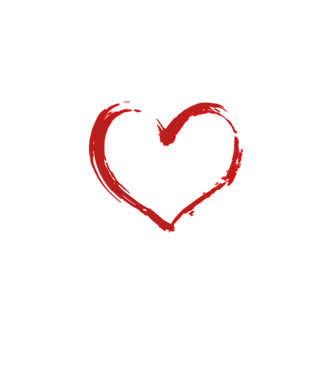 Apa - szívben minta fekete pólón