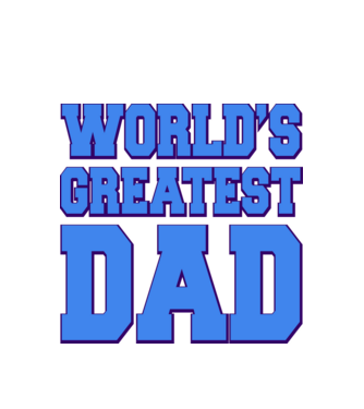 World's greatest dad minta fehér pólón