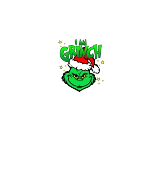 I am Grinch minta fekete pólón
