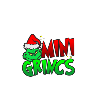 Mini grincs minta fekete pólón